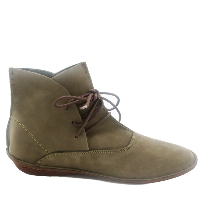 

SNURULAN Handmade Women Boots Genuine Leather Ladies Shoes Spring/Autumn Lace up Ankle Boots Female Footwear