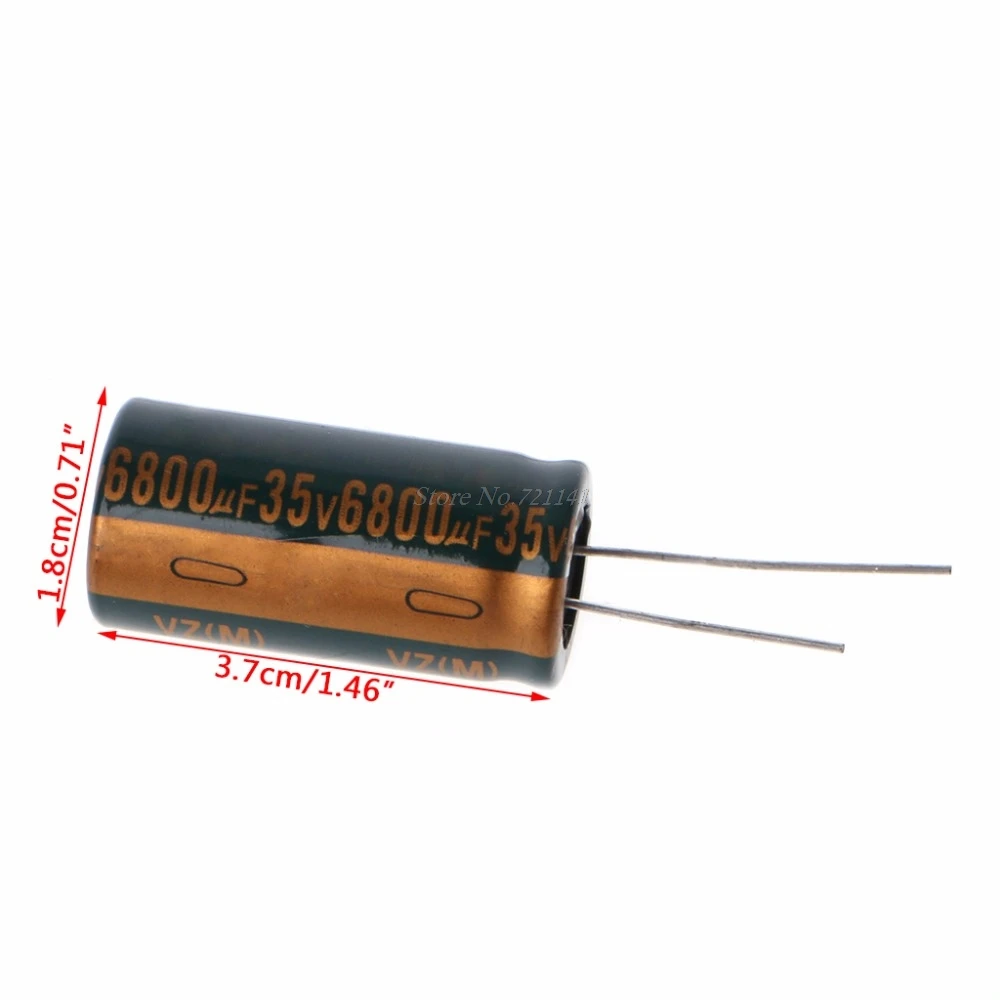 

35V 6800uF Capacitance Electrolytic Radial Capacitor High Frequency Low ESR Dropship
