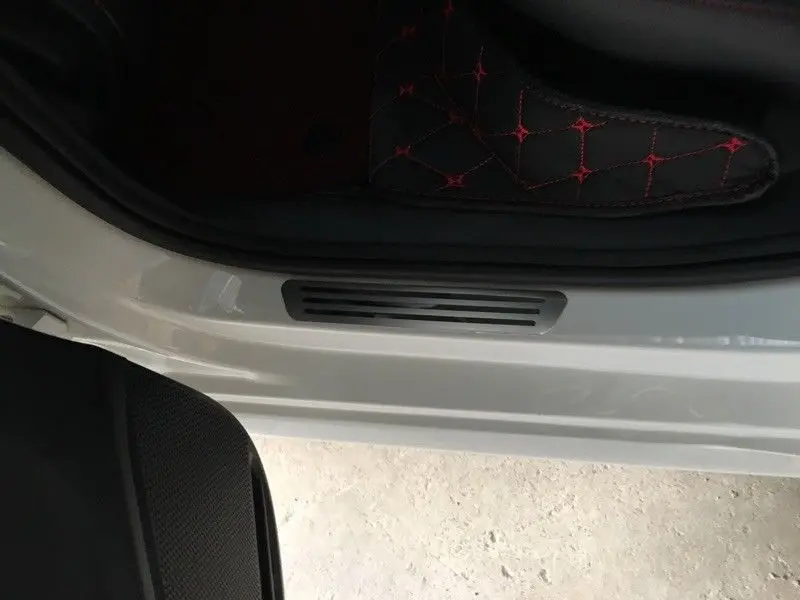 Авто порог Накладка защита Добро пожаловать педали наклейки протектор для Volkswagen VW POLO 2011- аксессуары для стайлинга автомобилей