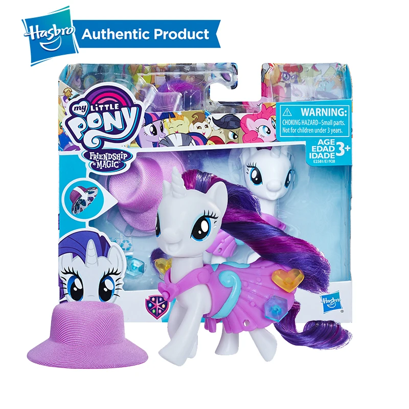 Hasbro My Little Pony школа дружбы Рарити звездный свет проблеск Эпплджек Коллекционная Фигурка модель для детей Подарки кукла