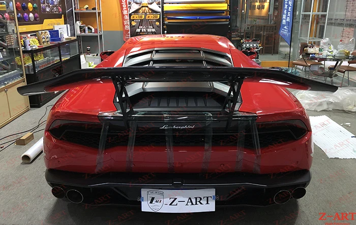 Z ART углеродного волокна задний спойлер для Lamborghini Huracan заднее крыло Lamboghini LP610 LP600