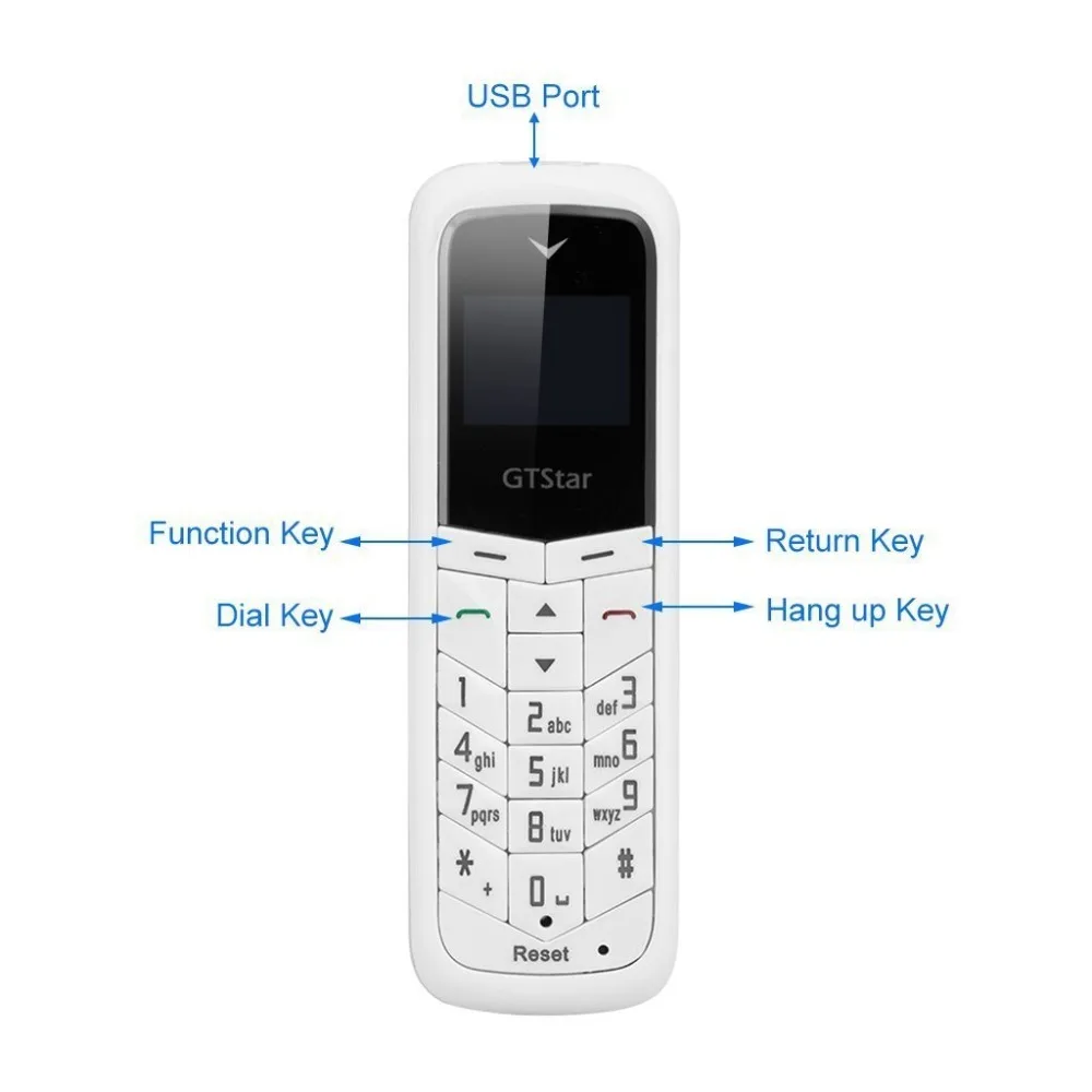 5 шт./лот GTSTAR мини телефон BM50 Bluetooth наушники с sim картой мобильный номеронаборник
