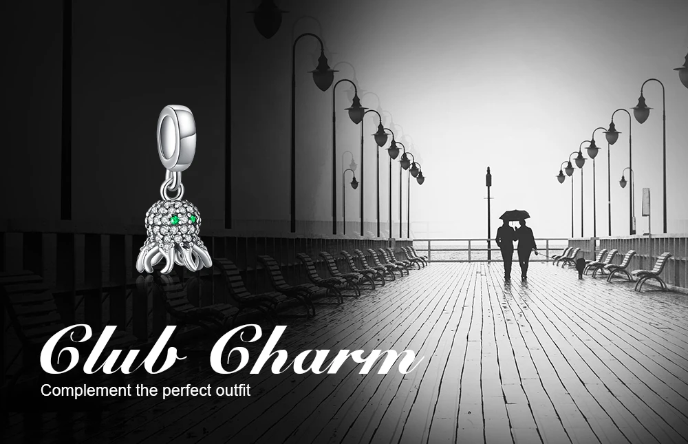 JewelryPalace Осьминог серебряные бусины 925 пробы Подвески Серебро оригинал для