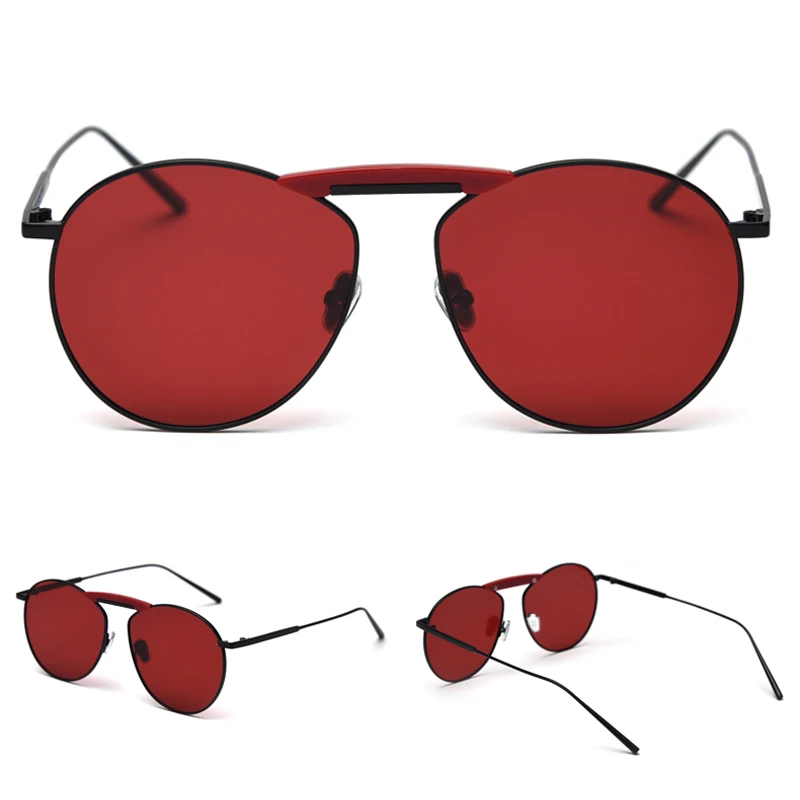 Kachawoo поляризационные солнцезащитные очки, мужские, металлическая оправа, красные, желтые, женские солнцезащитные очки, зеркальные, Ретро стиль, унисекс, мужские, для вождения, UV400, летние