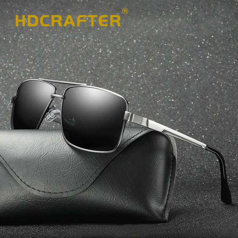 HDCRAFTER солнцезащитные очки мужские поляризационные Ретро стиль фирменный дизайн