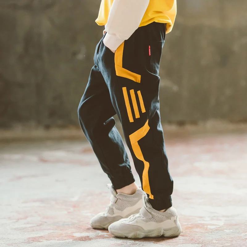 Одежда для детей повседневные штаны мальчиков От 4 до 15 лет детские длинные