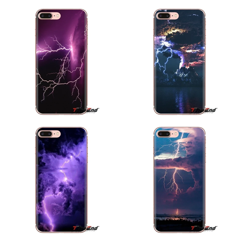 Мягкий чехол для Huawei Nova 2 3 2i 3i Y6 Y7 Y9 Prime Pro GR3 GR5 2017 2018 2019 Y5II Y6II Lightning storm illuminates Nature |