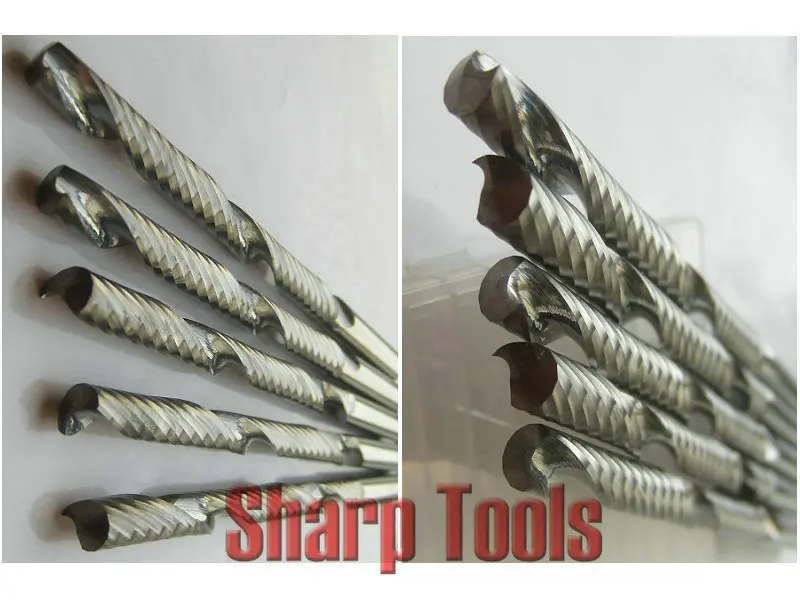 Набор инструментов для резки с ЧПУ удлиненный 6*72 мм Одна Флейта спиральные фрезы