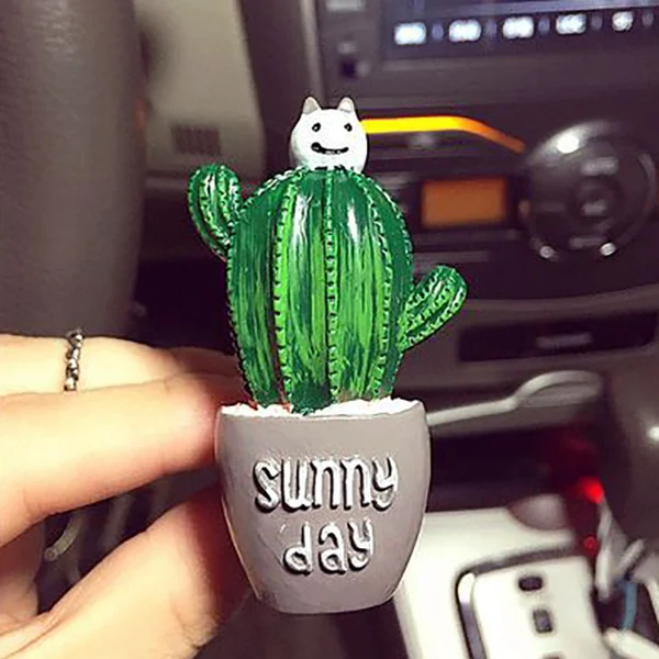 Bear cactus Креативный ароматизатор кактуса для автомобиля, ароматизатор для автомобиля, освежитель воздуха, ароматизатор для автомобиля, автомобильный ароматизатор, автомобильный ароматизатор, аксессуар на вентиляционное отверстие, зажим - Название цвета: Bear cactus