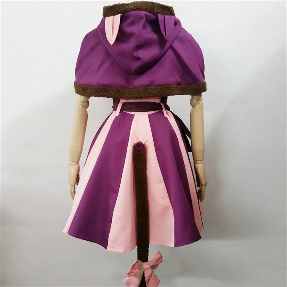 Alice In Wonderland Cheshire Cat Cosplay Costume Fancy Masquerade Party Dress Cute Women Garment |