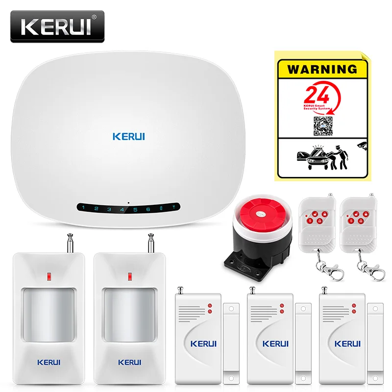 Беспроводная домашняя сигнализация KERUI W19 GSM костюмы автоматический дозвон