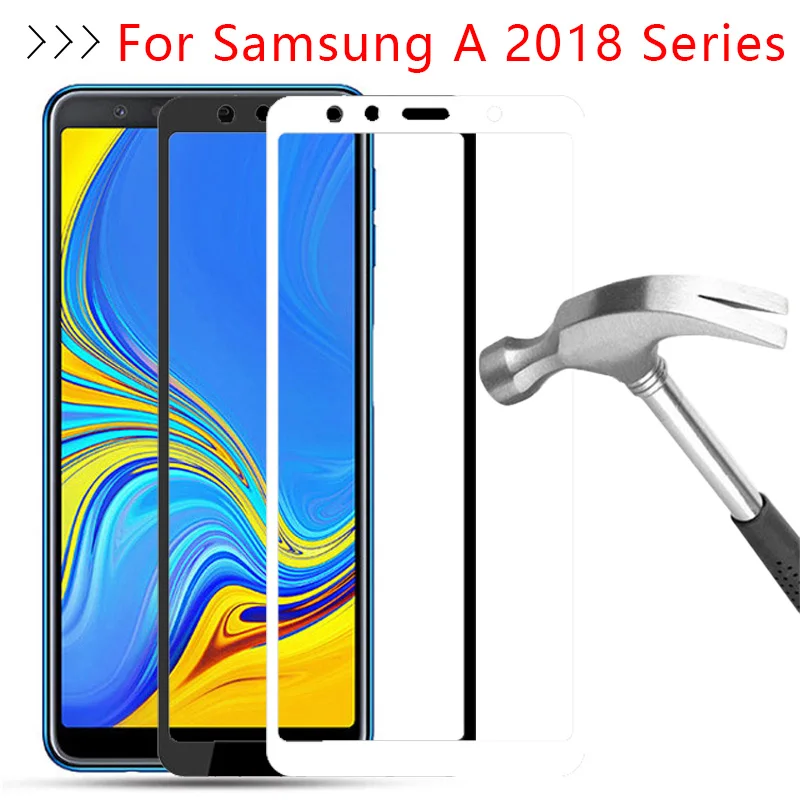 Защитное стекло для Samsung A5 A6 A7 A8 Plus A9 2018 закаленное Защита экрана Galaxy A 5 6 7 8 9 5a 6a 7a 8a