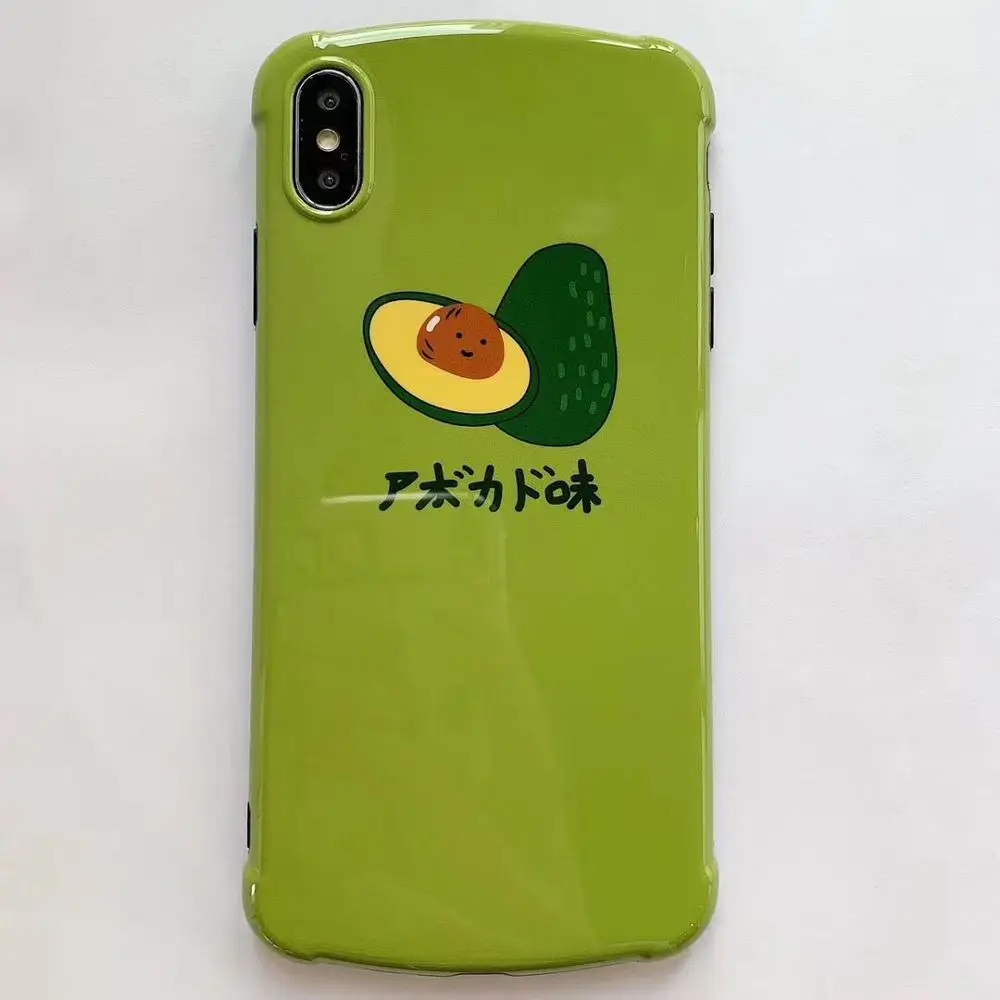 ORYKSZ Fashion Fruit Pattern Soft Phone Case For iphone 6 6s 7 8 Plus Xs Cases iPhone Xr X Max Glossy Silicon Cover Coque |