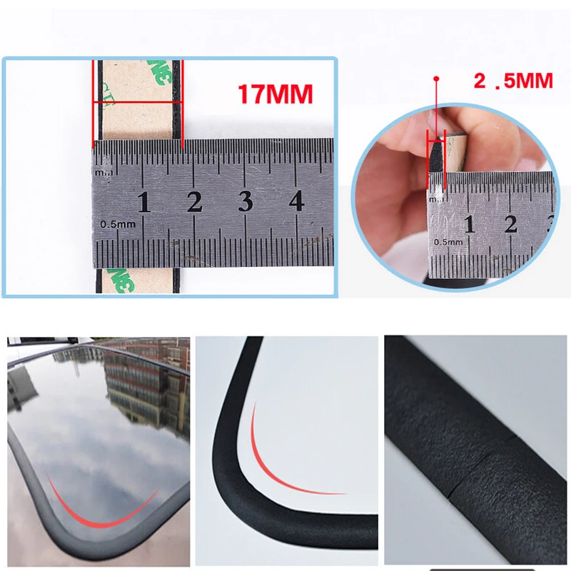 Резиновые уплотненные полоски Накладка для автомобиля на переднее и заднее