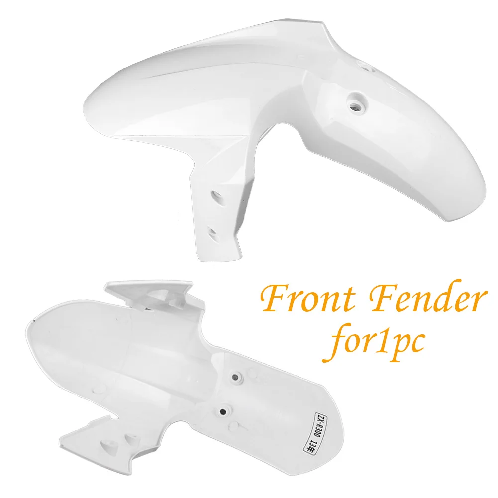 

Unpainted White Front Wheel Fender Mudguard Splash Extension Extender Fairing Cover For Kawasaki Ninja ZX-R300 ZXR300 2013