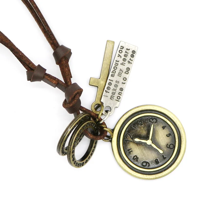 Модные ботинки в европейском и американском стиле кожаное ожерелье панк ретро