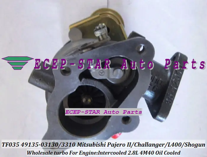 Турбокомпрессор турбокомпрессора TF035 12T 4 49135 03130 03310 подходит для Mitsubishi Pajero II Challanger