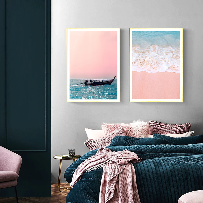 

Seascape Wall Art Canvas Painting Sea View Nordic Poster Posters and Prints Seaside Wall Pictures For Living Room Unframed