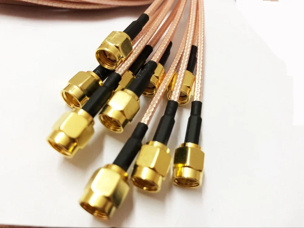 10 шт. коннекторы адаптеры с разъемом SMA Male на BNC RF Pigtail Cable 2 м RG316|sma male connector|sma connectorsma