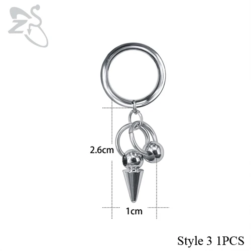 Style3 1PCS ZS 5-22 мм из нержавеющей стали беруши и тоннели болтаются пирсинг уха Расширение уха растягивается пирсинг плоти туннели ювелирные изделия для тела - Окраска металла: Style3 1PCS