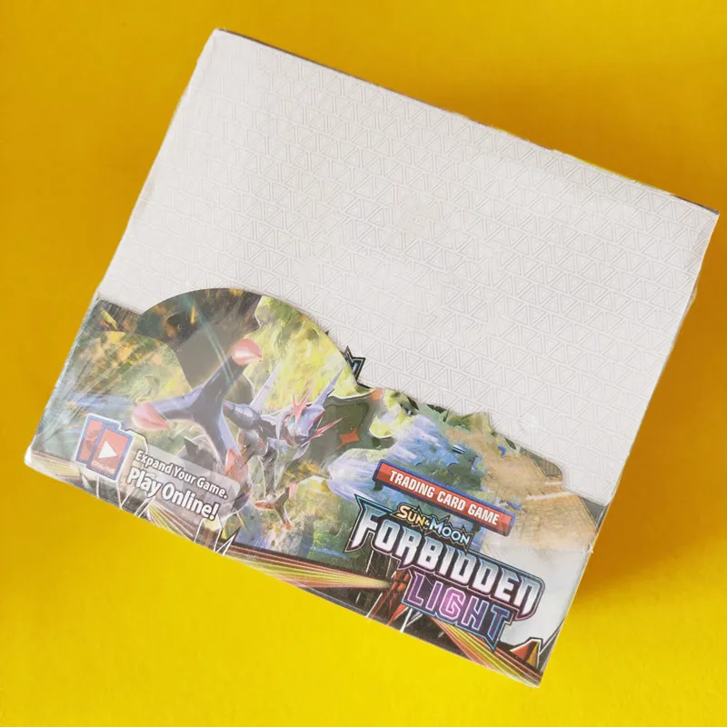 Forbidden Light 324 шт SUN MOON TEAM UP Unbroken Bonds древние корни Небесный Шторм дракон величество коллекционная карточка игры с Booster Box - Цвет: Forbidden Light