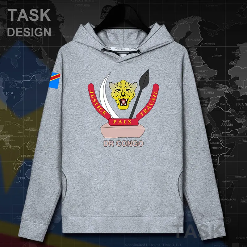 DR Congo COD DRC DROC Congo-Kinsha, мужская толстовка с капюшоном, пуловеры, толстовки, пальто, Мужская толстовка, уличная одежда, спортивный костюм 20 - Цвет: hooded-gray