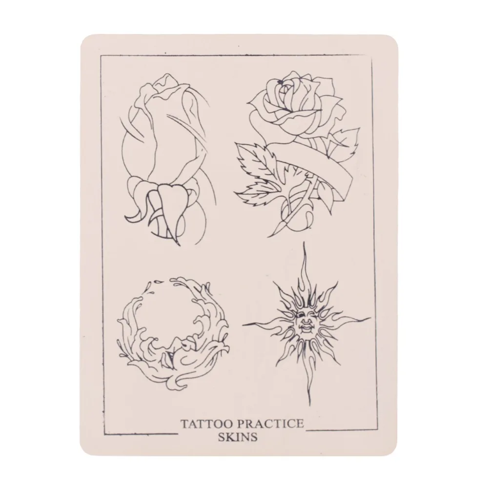 1 шт. Профессиональный цветок тату практика кожа для перманентного макияжа