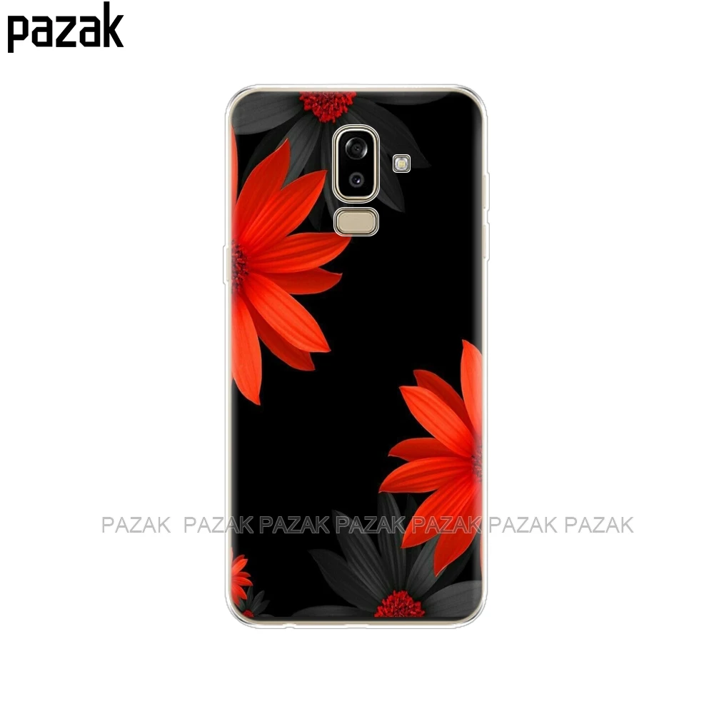 52246 Чехол для samsung Galaxy J8 чехол силиконовый чехол для samsung Galaxy J8 J810 чехол с черным принтом - Цвет: 52246