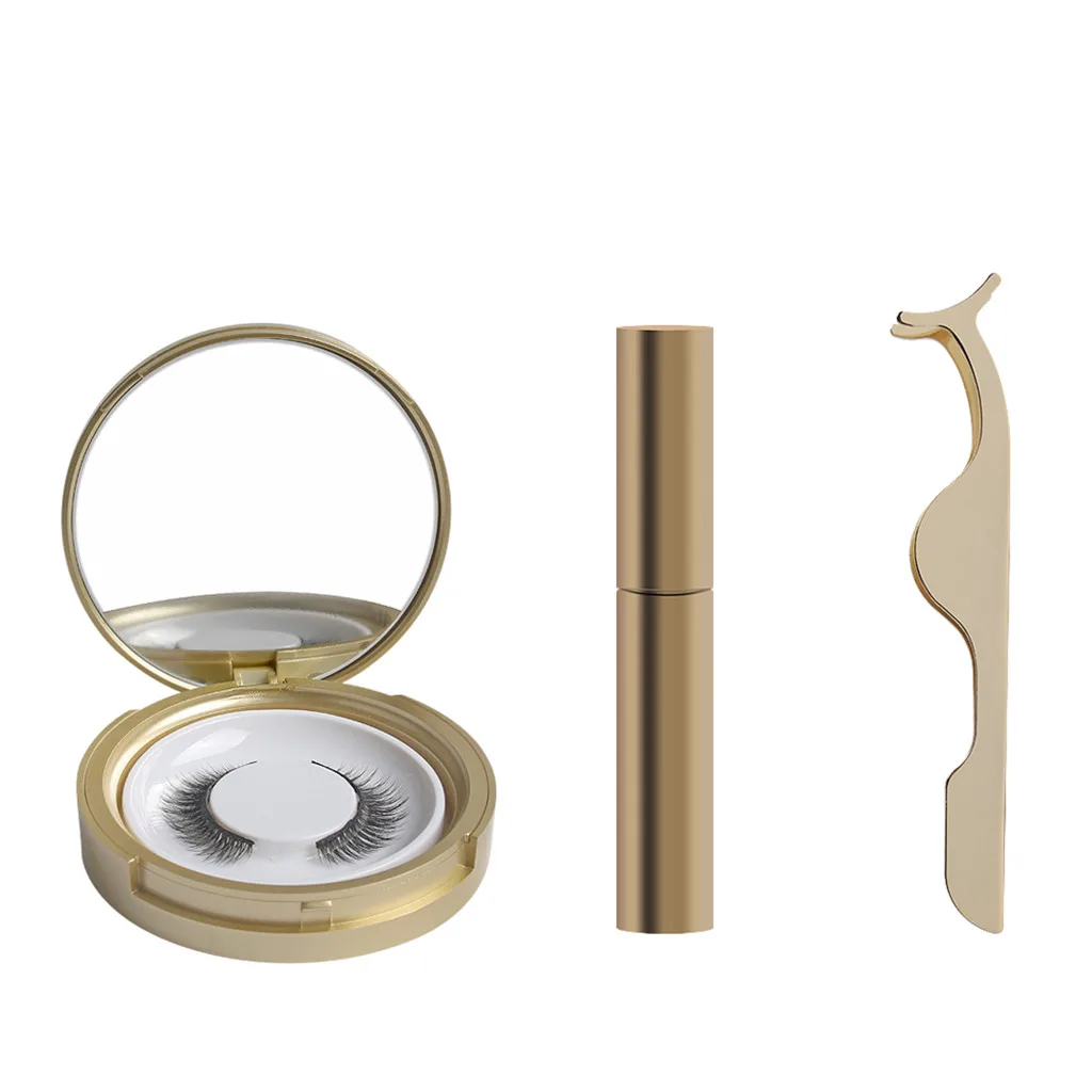 Лучшие накладные ресницы женские магнитные жидкие подводки для глаз с