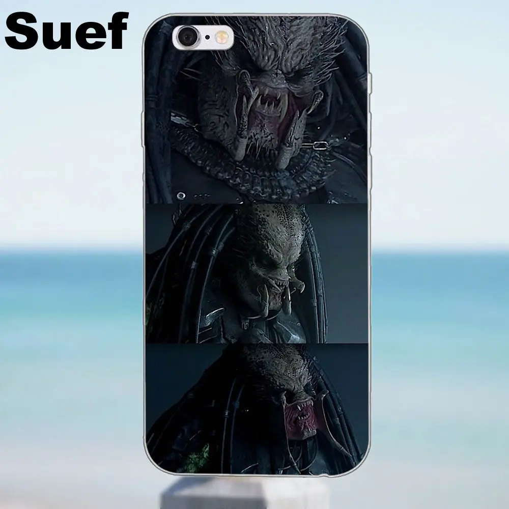 Alien Vs Predator Avp Hunter Мягкая Мода для iPhone X 4 4S 5 5S 5C SE 6 6S 7 8 Plus Samsung Galaxy J1 J3 J5 J7 A3 A5 2016 2017 |