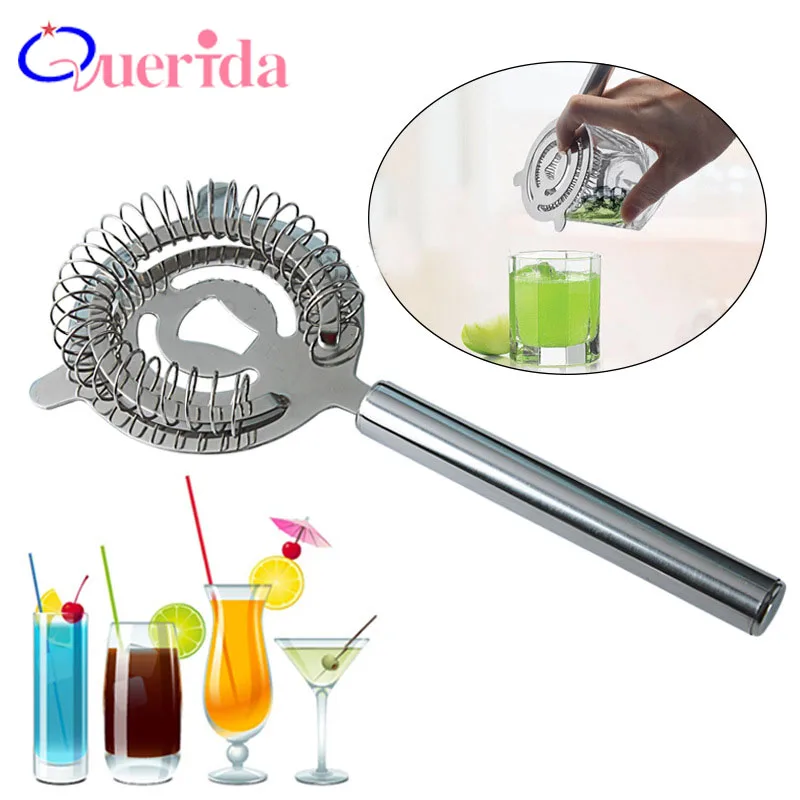 2 шт. нержавеющая сталь с длинной ручкой шейкер для коктейлей пивной фильтр