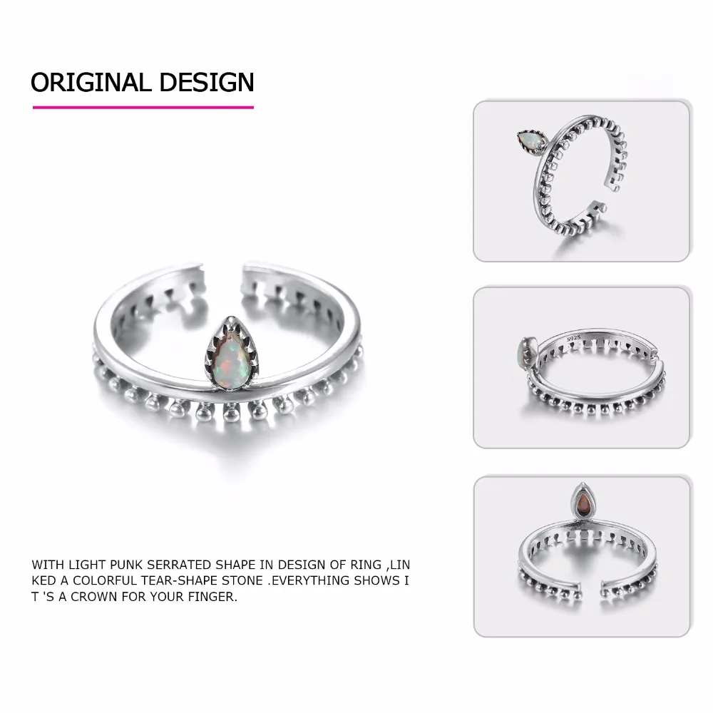 EManco женское идеальное серебряное кольцо 925 пробы в стиле панк с зубчатой короной
