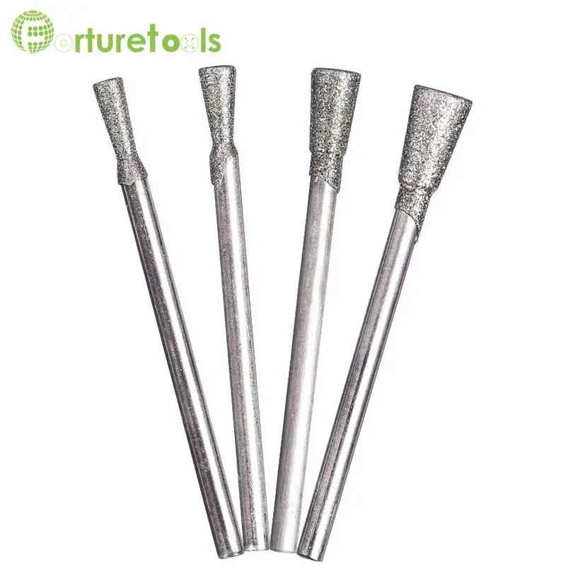 

50pcs diamond mounted point dremel rotary tool mounted wheels jade agate carving diamond tools dia 0.5~8mm type J MT006