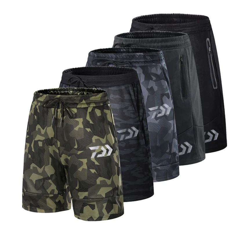 2019 Dawa Summer Short Fishing Trousers Camouflage Outdoor Pants Breathable Shorts Quick drying Sports Britches | Спорт и