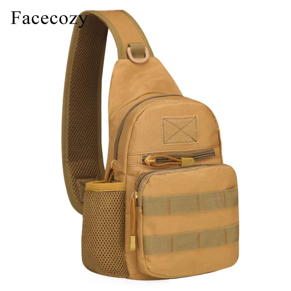 Khaki Bag Новая сумка для рыбалки, сумка для чайника, Спортивная походная сумка, многофункциональная сумка для женщин и мужчин, тактический нагрудный рюкзак, 10л, сумки через плечо - Цвет: Khaki Bag