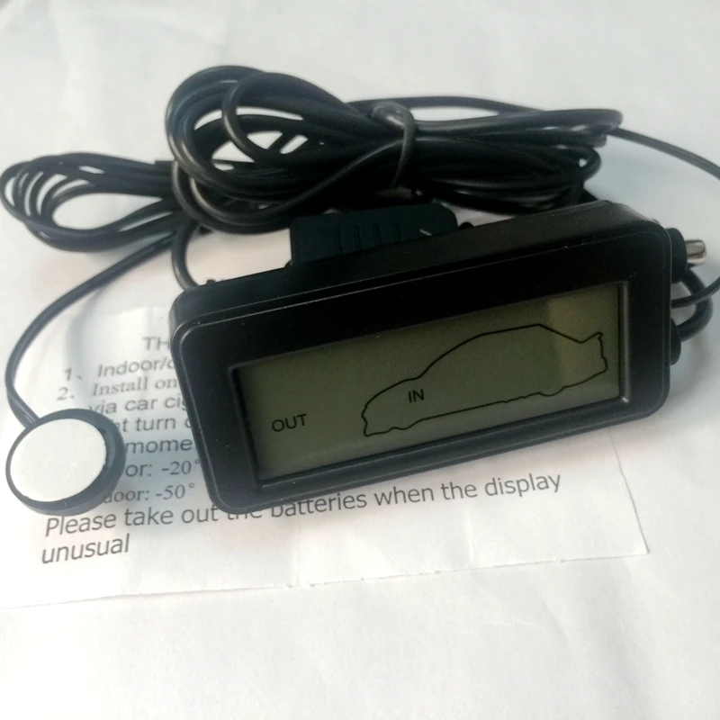 Автомобильный термометр с красной подсветкой 12 В|temperature meter|car digital thermometerdigital