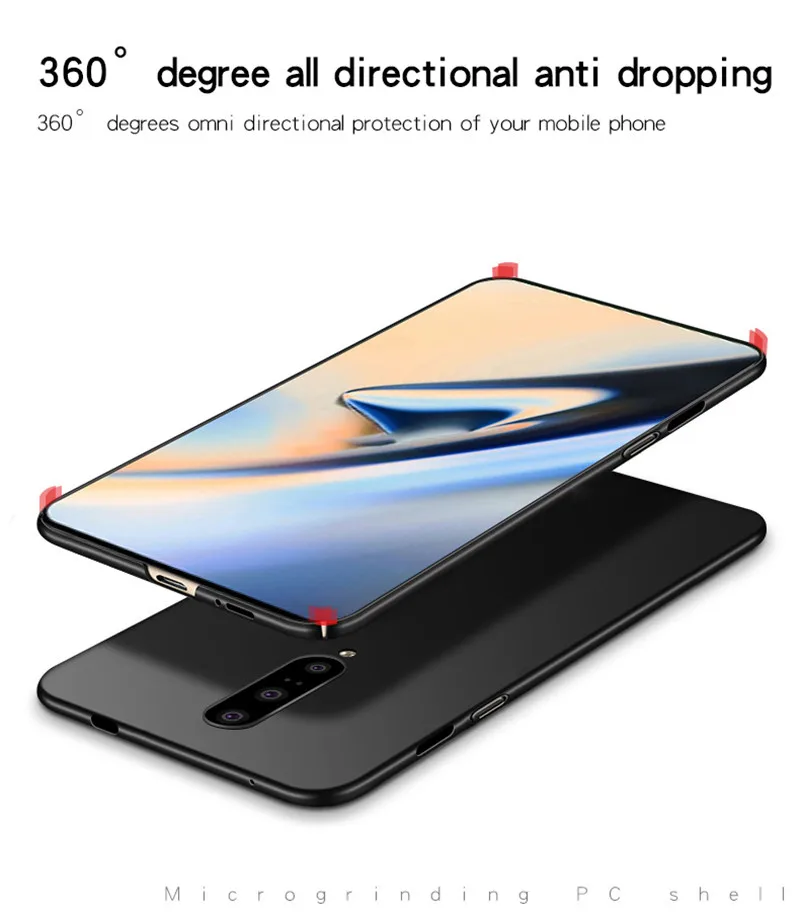 For Oneplus 7 Pro Case Silm Luxury Ultra-Thin Smooth Hard PC Phone Back Cover Fundas |