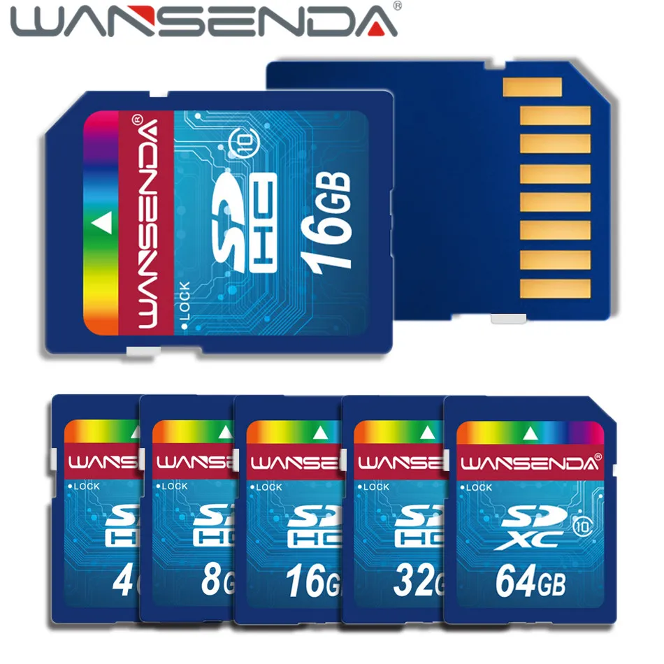 Новая Оригинальная Фирменная флеш карта WANSENDA полноразмерная sd 4 ГБ 8 16 32 64 Гб класс