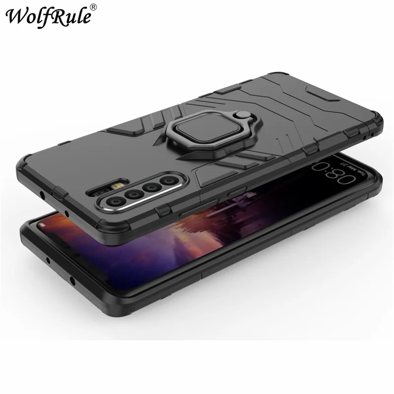 Чехол-держатель для Huawei P30 Pro Магнитный чехол прочный Чехол с металлическим