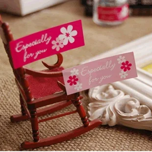 Ручная Цветочная наклейка красная подарочная сумка для выпечки упаковка в