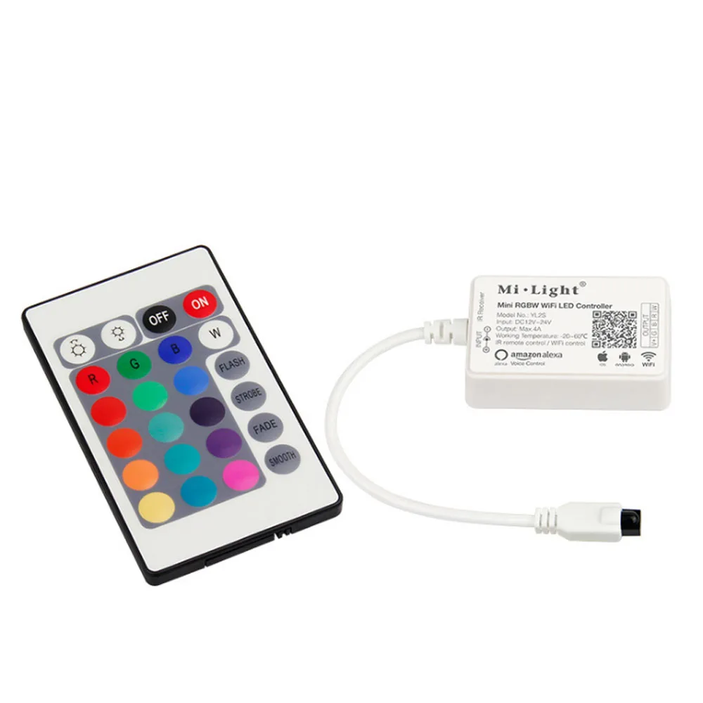 Светодиодный контроллер Milight YL2S беспроводной Радиоуправляемый 2 4 ГГц RGBW Wi Fi DC12 24V
