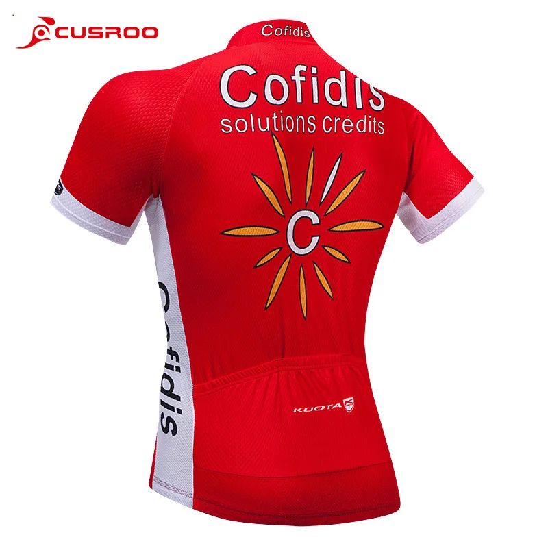 2018 Новый cofidis Vélo Топ велосипед красная рубашка Ropa Ciclismo Мужские Лето team pro