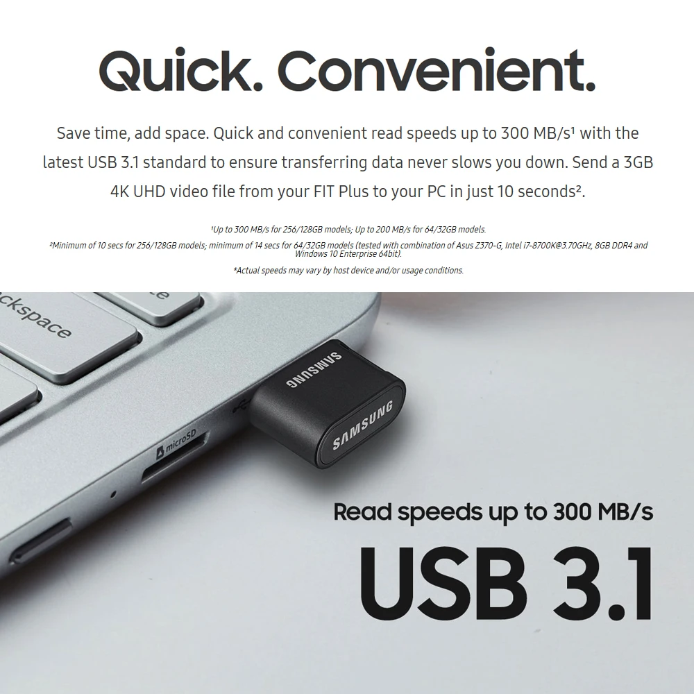 SAMSUNG USB 3,1 USB флеш-накопитель 32 Гб 64 Гб 200 м/с флешки металлическое мини-usb карта памяти Stick 128 ГБ 256 300 м/с флеш-накопитель