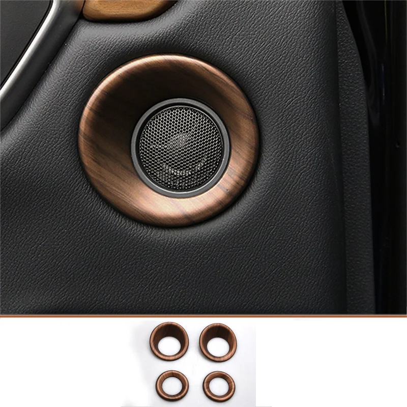 4PCS Для Honda CR-V CRV персик под дерево внутренняя отделка покрытие формирующая рамка украшение автомобиля аксессуары для укладки - Цвет: 4PCS