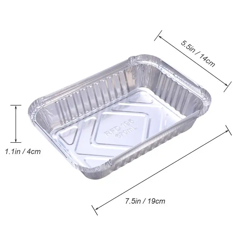 30 шт. 570 мл одноразовый поддон для барбекю алюминиевая фольга оловянные вкладыши