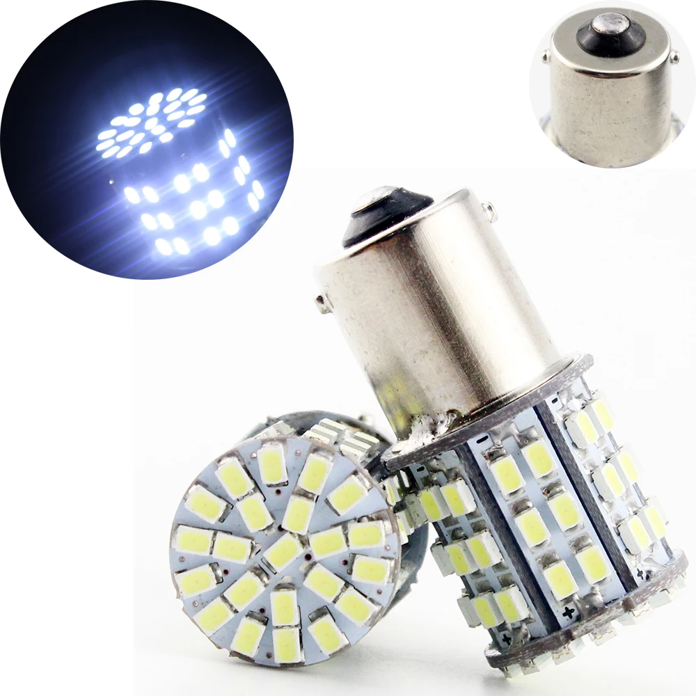 1 шт. S25 1156 BA15S 1157 BAY15D стоп сигнал 3156 3157 7440 7443 1206 64SMD 64 светодиодные лампы резервные