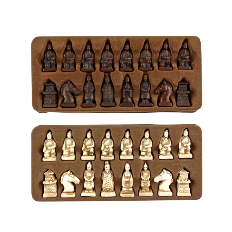 Easytoday шахматная игра набор смоляные шахматные кусочки Синтетическая кожа