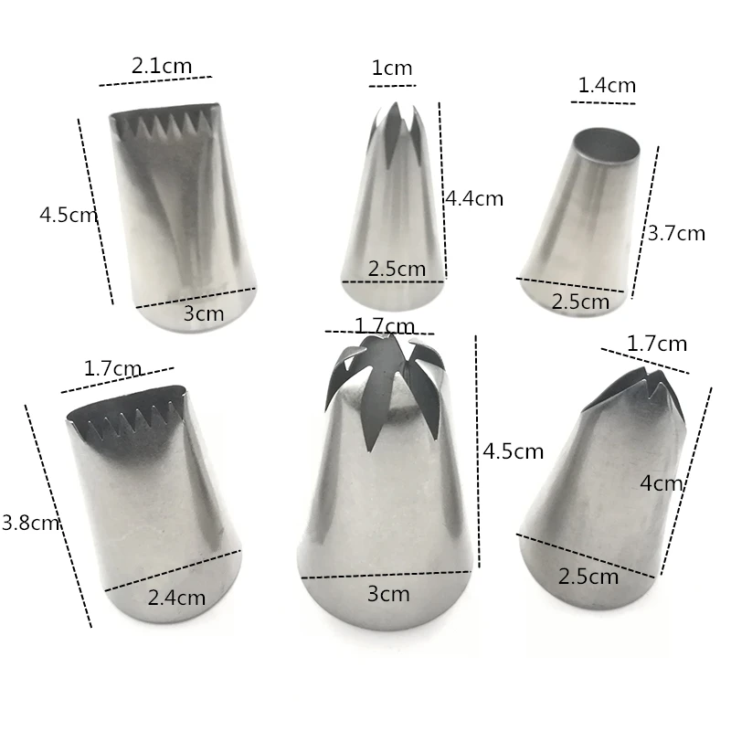 6 шт. насадки для украшения крема торта своими руками кондитерские насадка