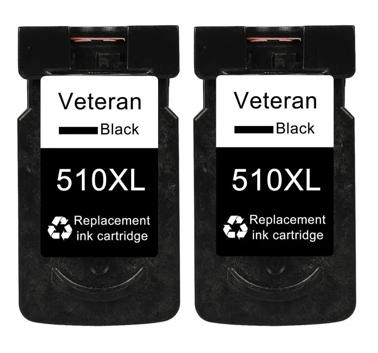 2x PG510 Black Ветеран картридж PG510 CL511 для Canon pg 510 cl 511 pg-510 чернильный картридж для принтера Canon Pixma mp280 mp250 MP480 MP490 MP240 MP260 принтер - Цвет: 2x PG510 Black