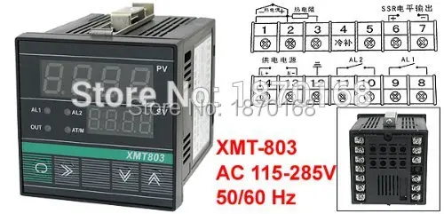 Цифровой измеритель напряжения с ЖК дисплеем 110 В 220 115 285 в SSR keluaran PV SV PID pengontrol